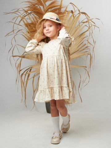 332. Платье детское из лапши, хлопок 100%, разноцветное, р. 98,104,110,116