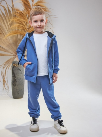 Купить оптом 328-ДЖ. Костюм детский  на молнии, джинса хлопок 65%, 35% ПЭ, 3-х нитка без начеса 98,104,110,116 в Иркутске