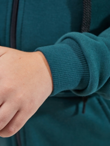 328-ИЗ. Костюм детский  на молнии, изумрудный, хлопок 65%, 35% ПЭ, 3-х нитка без начеса 98,104,110,116